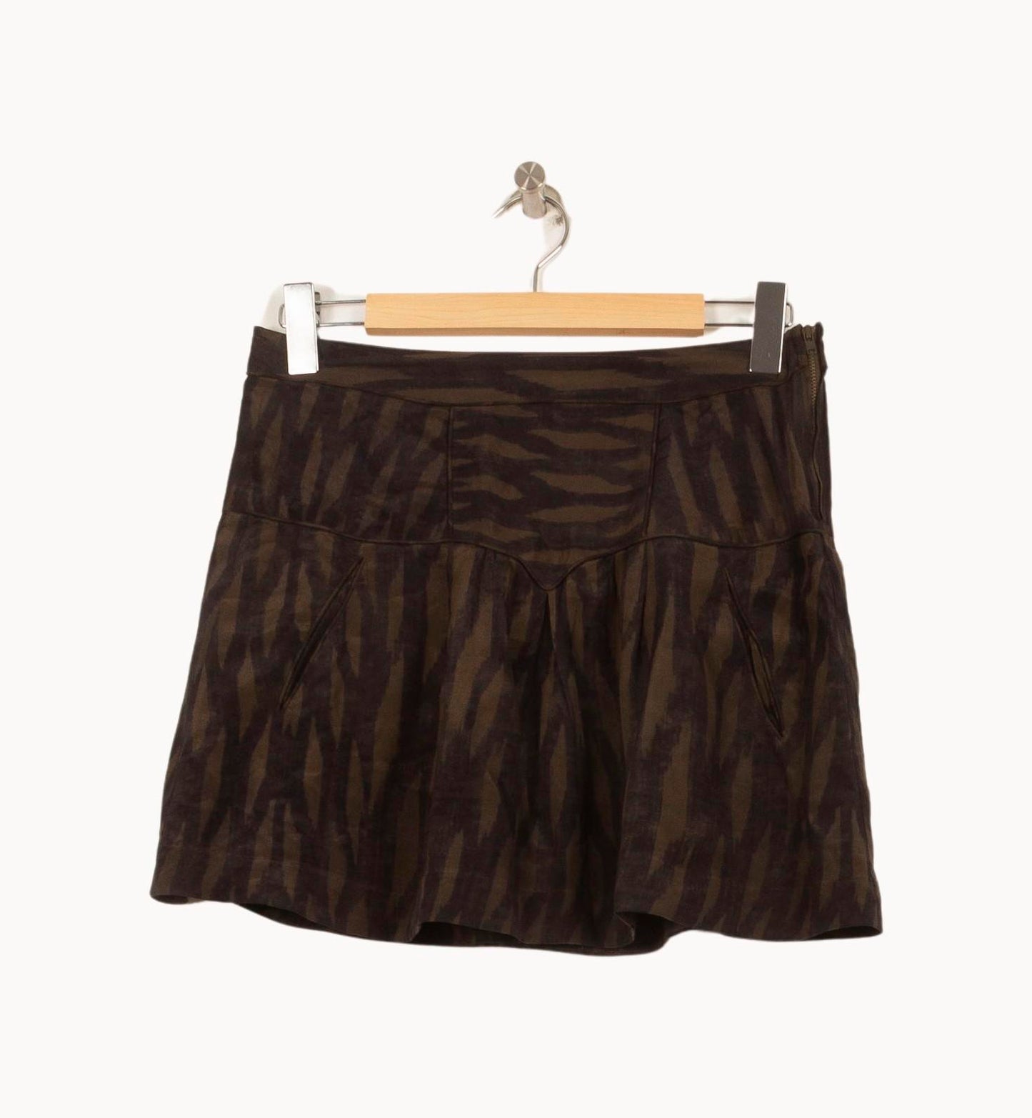 Jupe Courte Marron et Noir - Taille XS/34