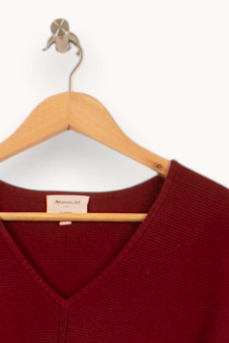 Pull Bordeaux - Taille S/36
