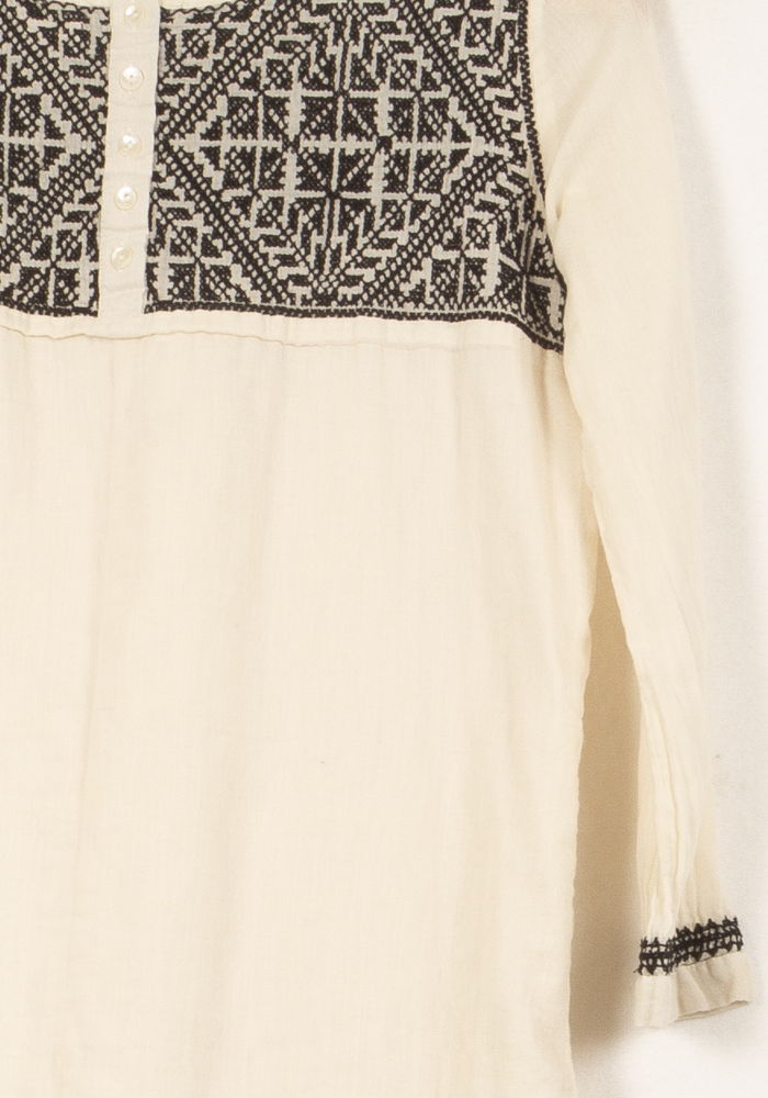 Blouse Blanche et Noire - Taille XS/34