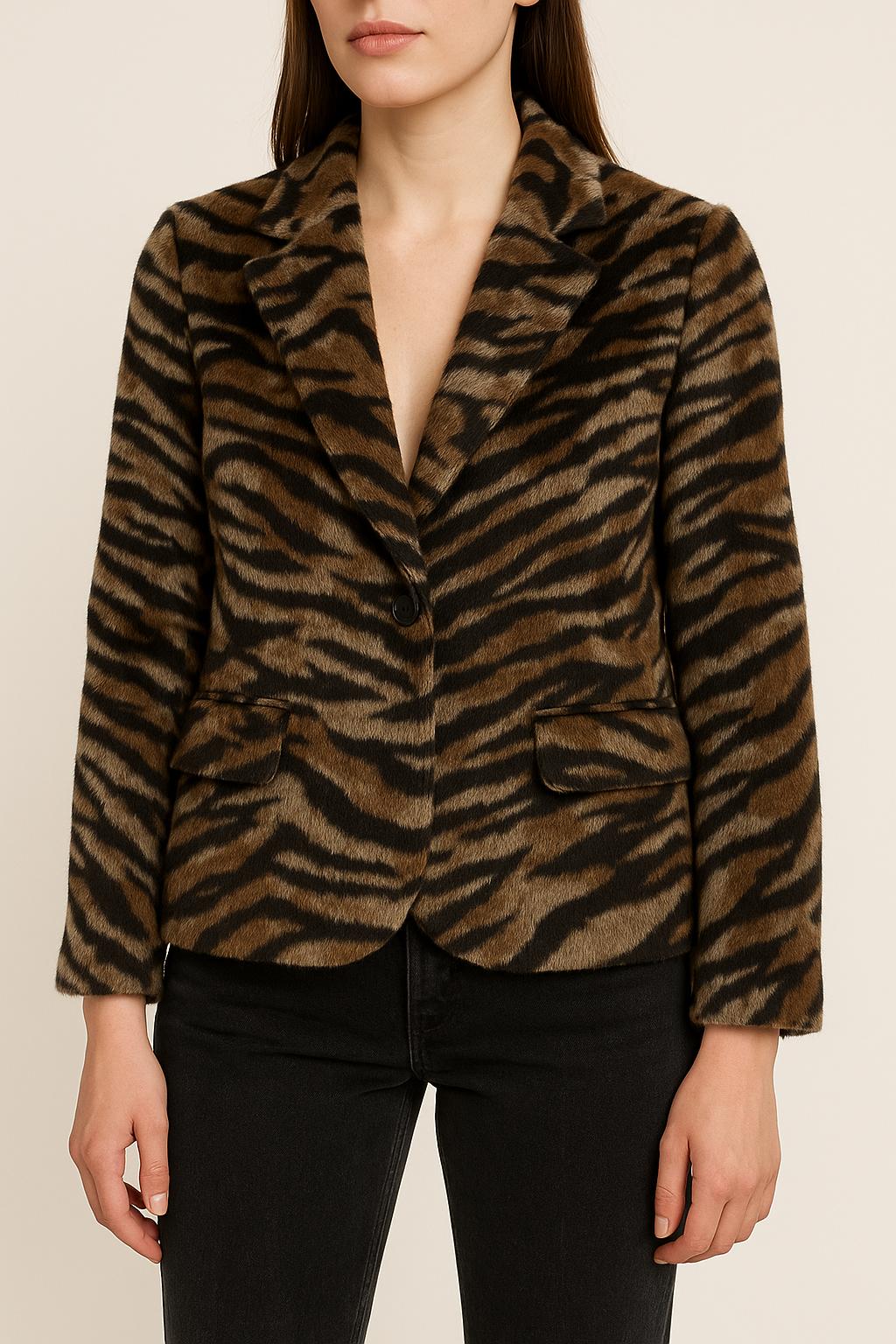 Blazer Marron et Noir - Taille XS/34