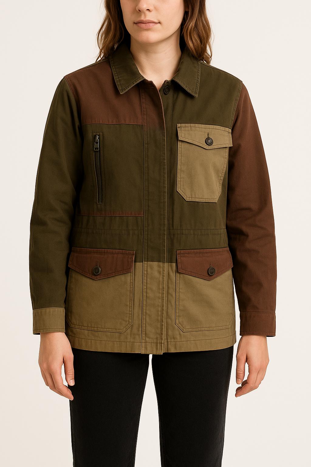 Veste Verte et Marron - Taille S/36