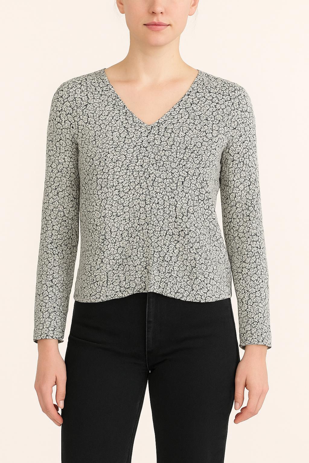 Blouse Blanche et Noire - Taille M/38