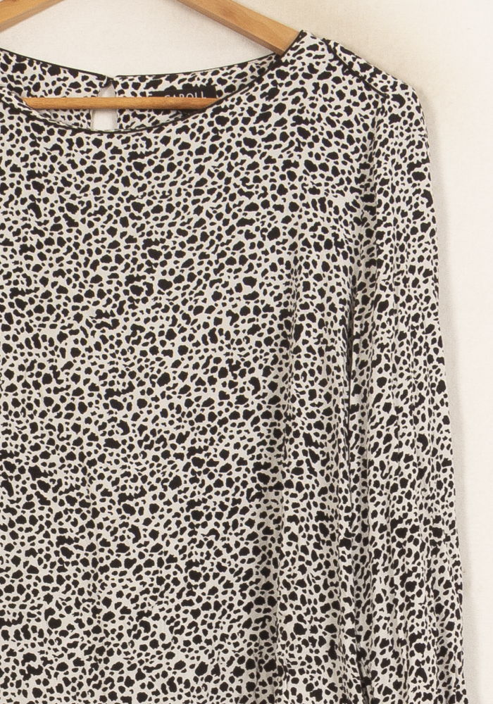 Blouse Blanche et Noire - Taille M/38