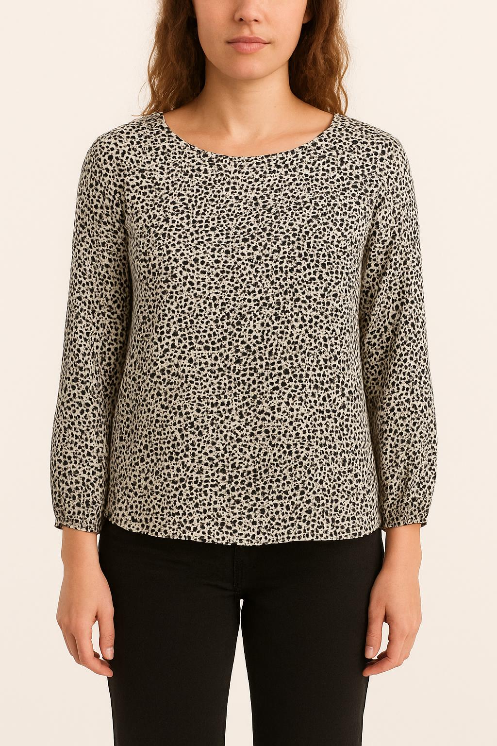Blouse Blanche et Noire - Taille M/38