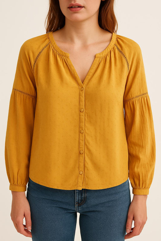 Blouse jaune - Taille S/36