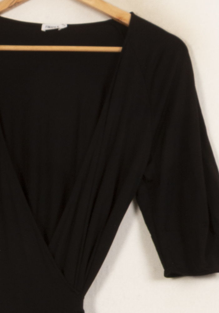 Robe Portefeuille Noire - Taille S/36