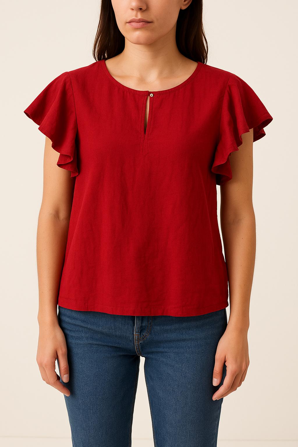 Blouse Bordeaux - Taille XS/34