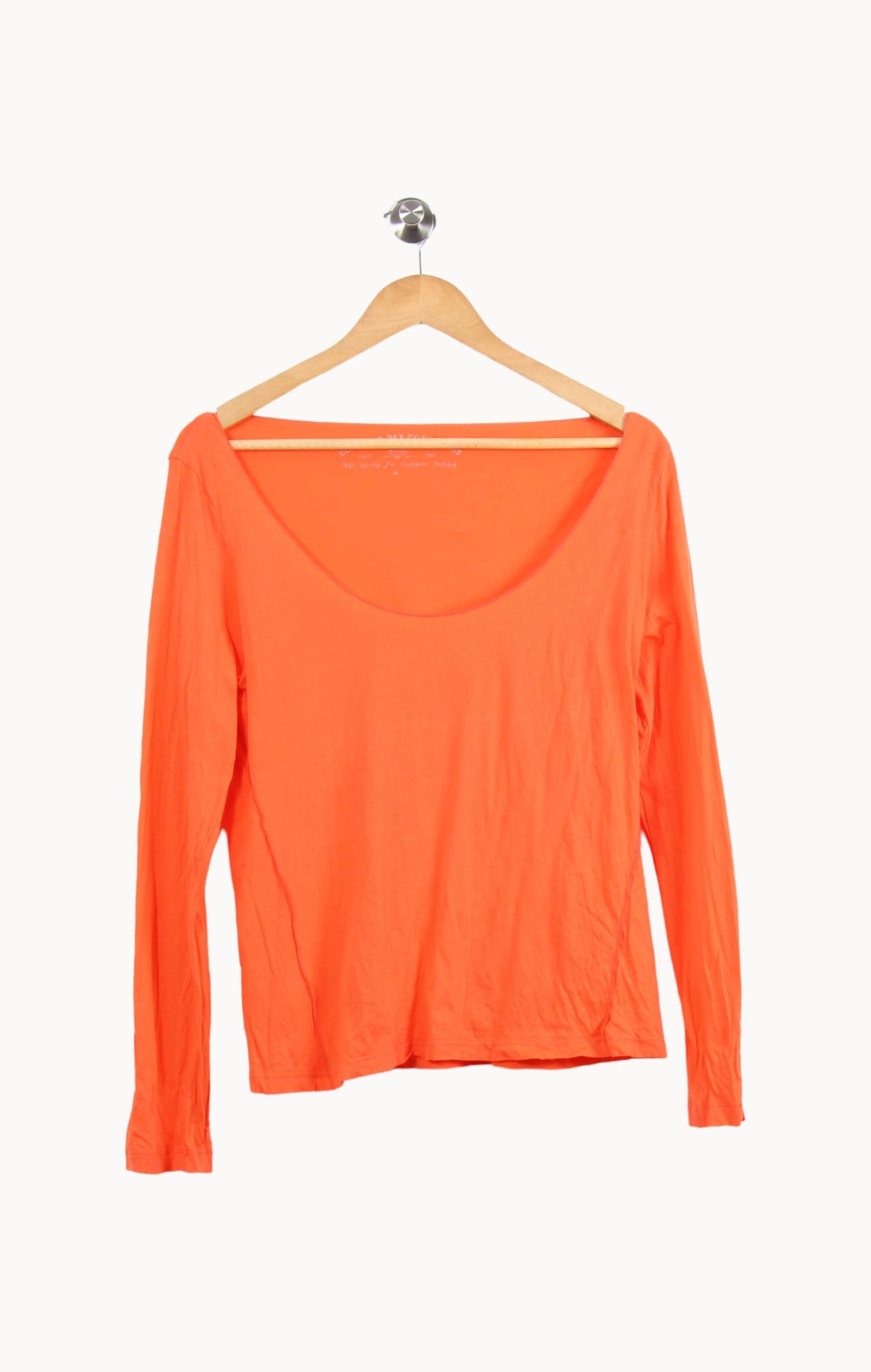 Tee-shirt Manches Longues Orange - Taille XL/42