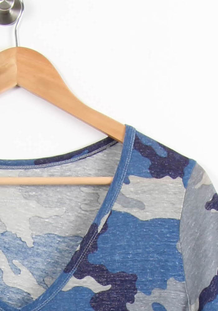 Tee-shirt Bleu et Gris - Taille S/36