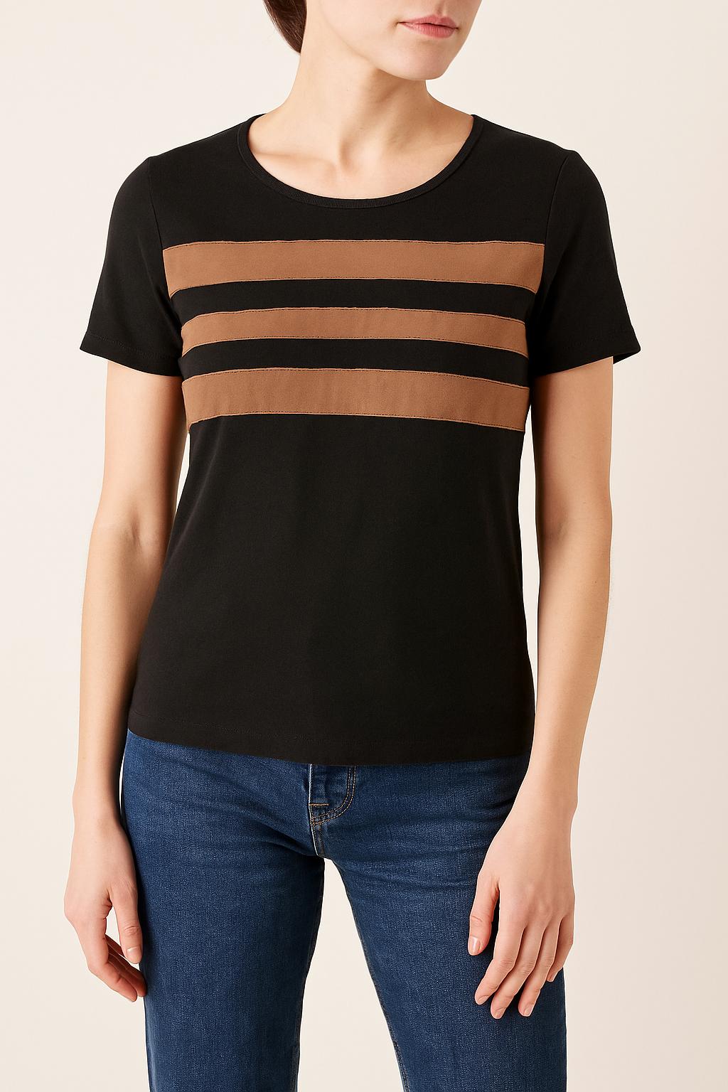 Tee-shirt Noir et Marron - Taille M/38