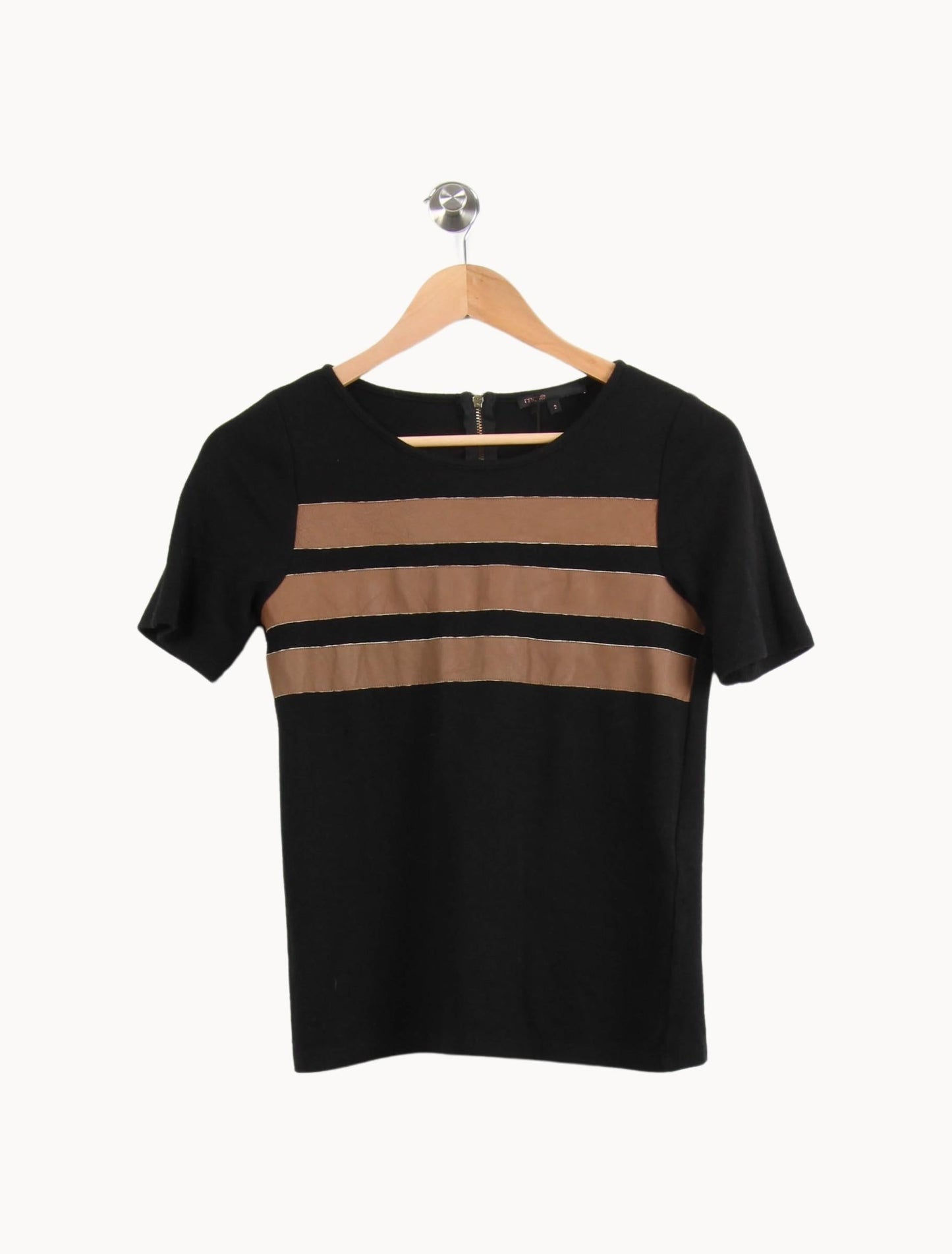 Tee-shirt Noir et Marron - Taille M/38