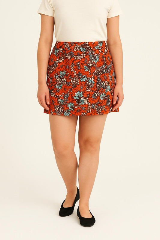 Jupe Courte Multicolore - Taille L/40