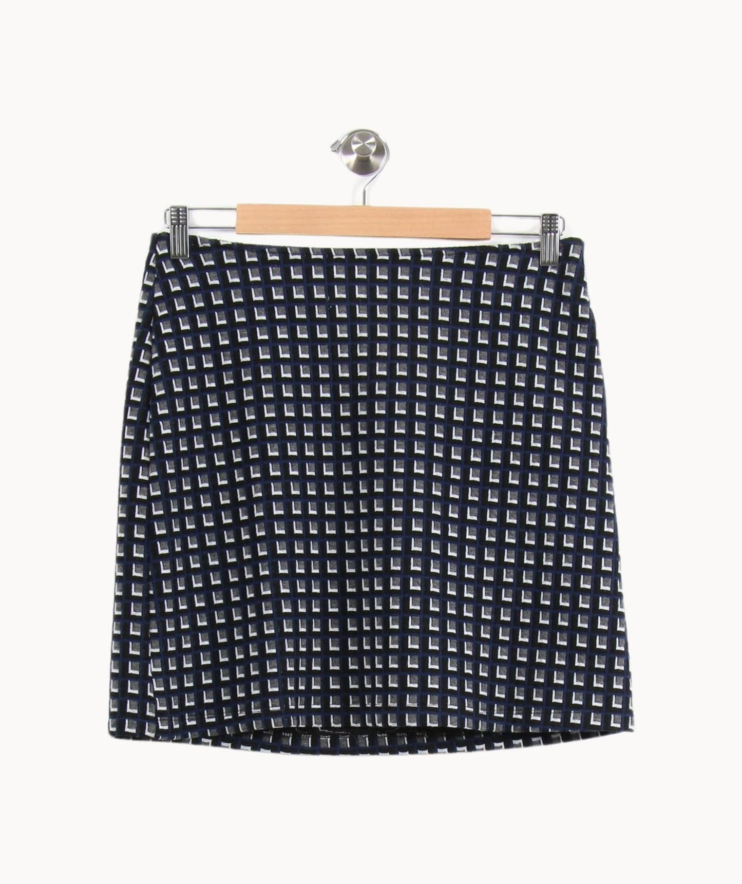 Jupe Droite Bleu et Blanc - Taille S/36