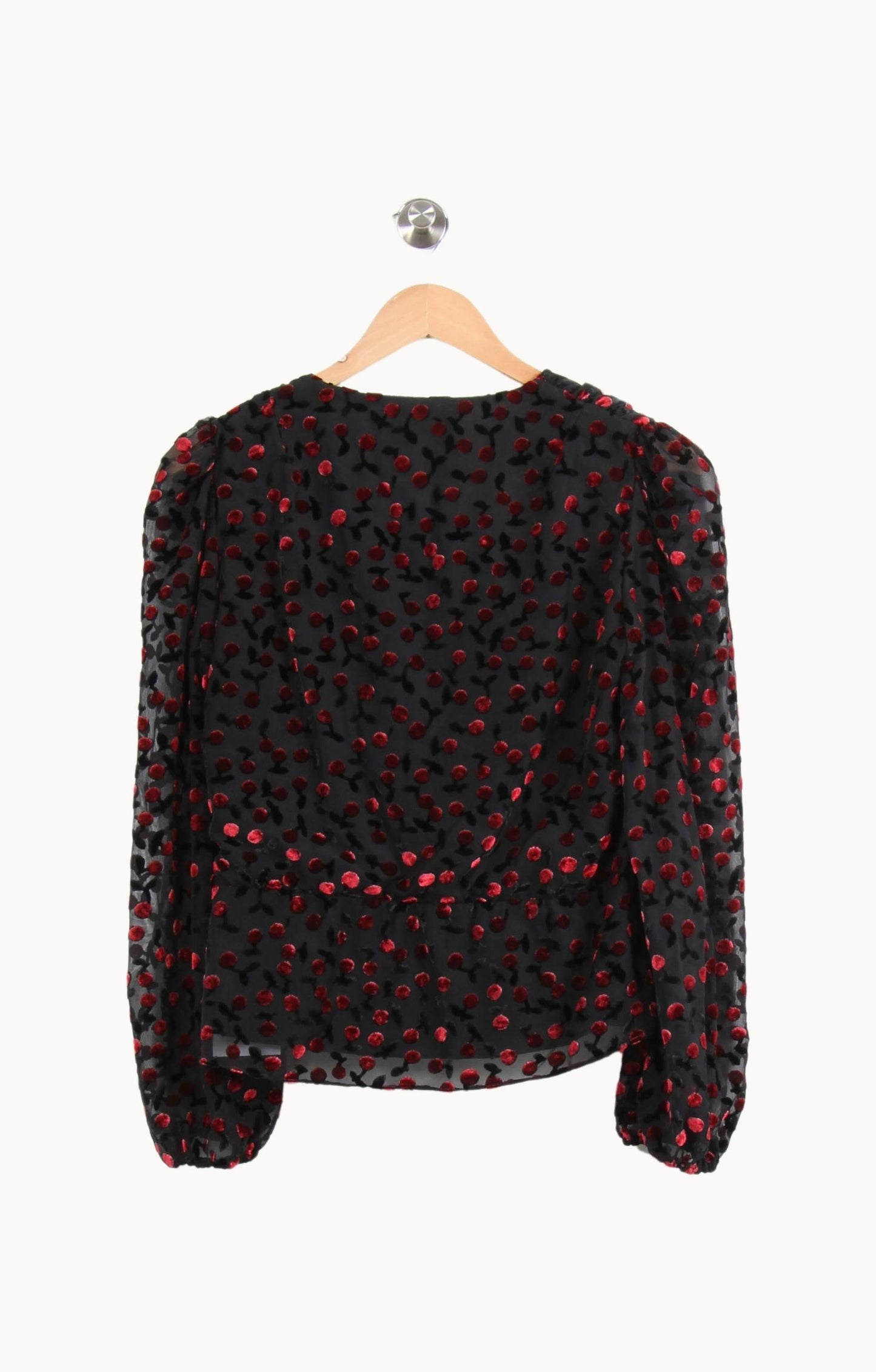 Blouse Noire et Rouge - Taille M/38