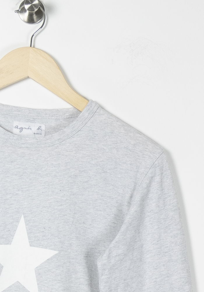 Tee-shirt Manches Longues Gris - Taille M/38