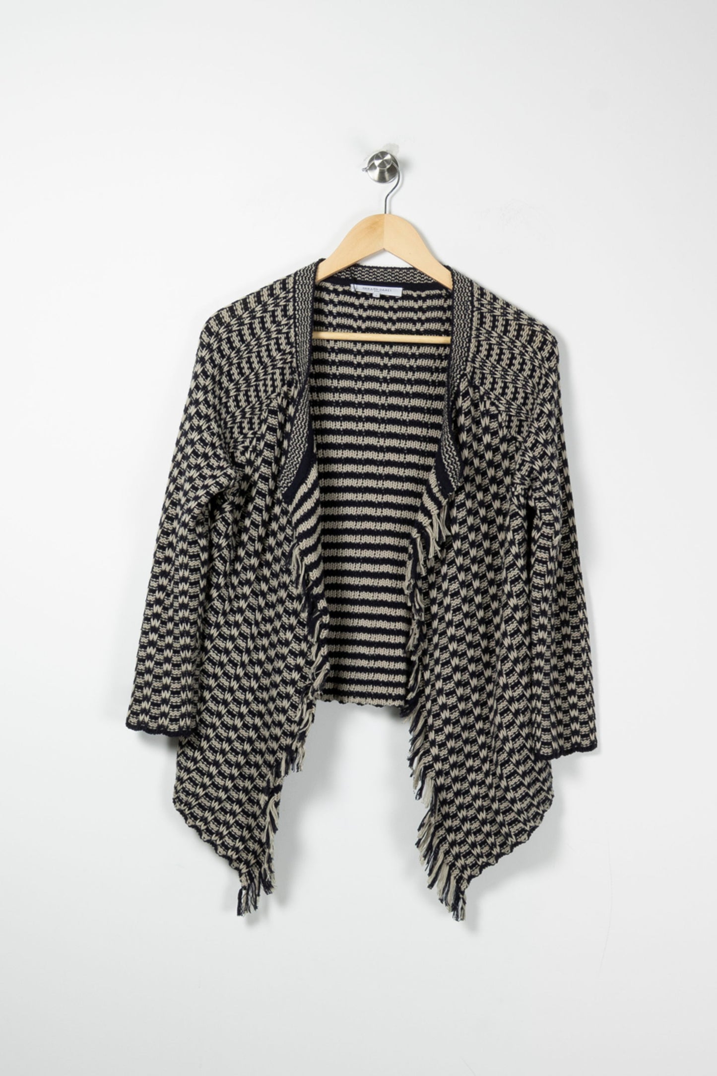 Cardigan Bleu Marine et Beige - Taille M/38