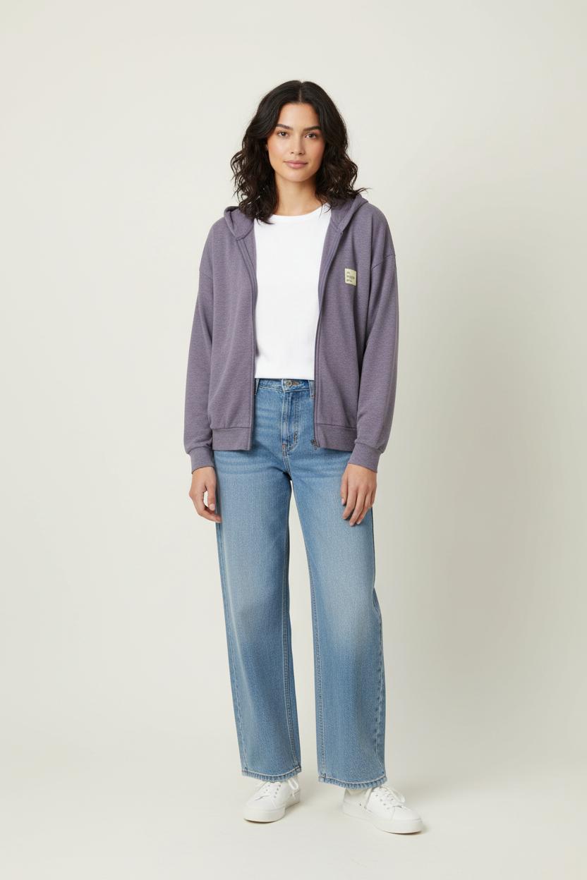 Sweat à Capuche Violet - Taille M/38