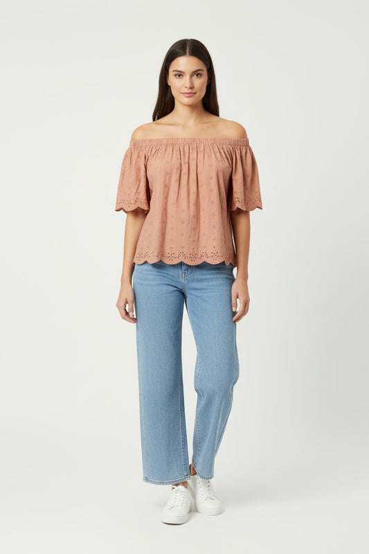 Blouse Orange - Taille XS/34