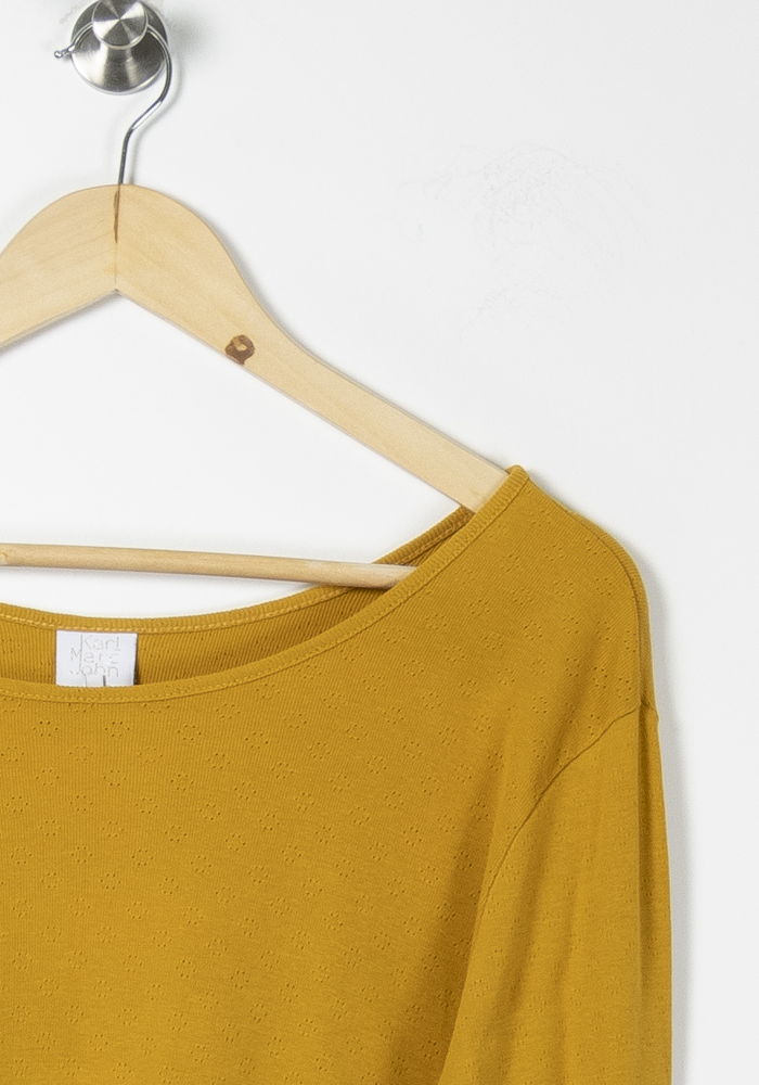 Tee-shirt manches longues jaune - Taille S/36