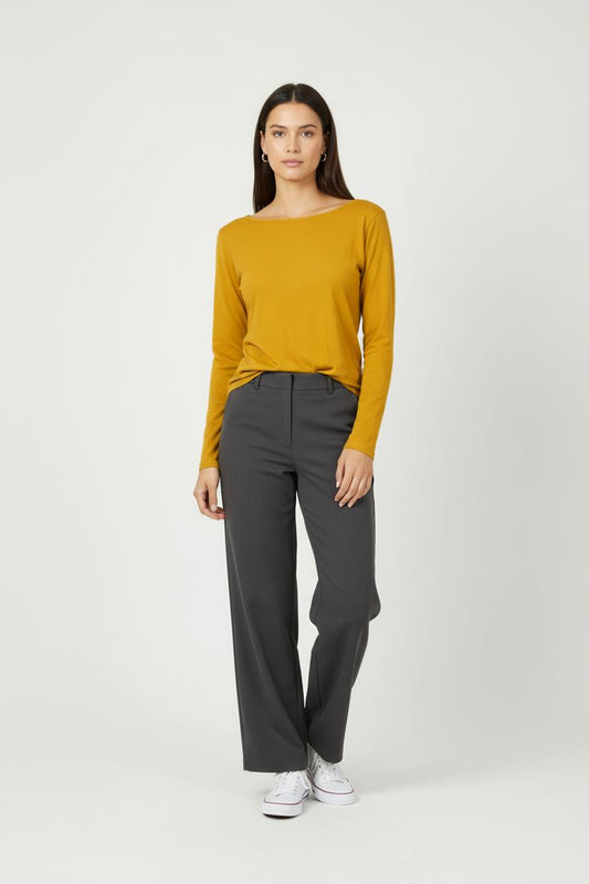 Tee-shirt manches longues jaune - Taille S/36