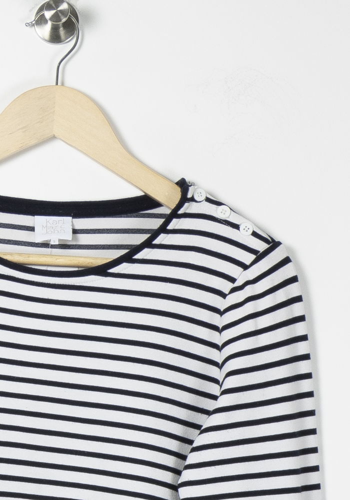 Marinière Blanc et Noir - Taille S/36