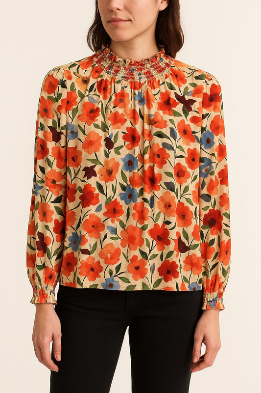 Blouse Fleurie Multicolore - Taille M/38