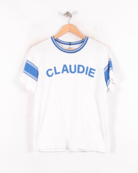 Tee-shirt Blanc et Bleu - Taille M/38
