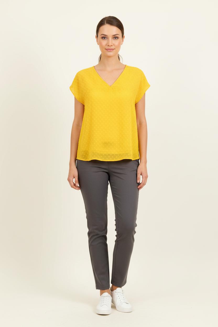 Blouse jaune - Taille XS/34
