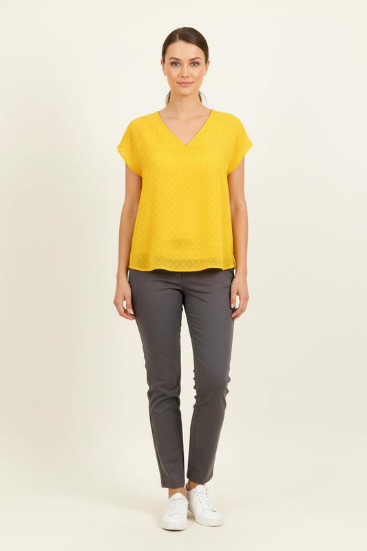 Blouse jaune - Taille XS/34