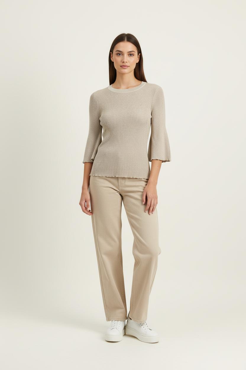 Tee Shirt Beige - Taille S/36