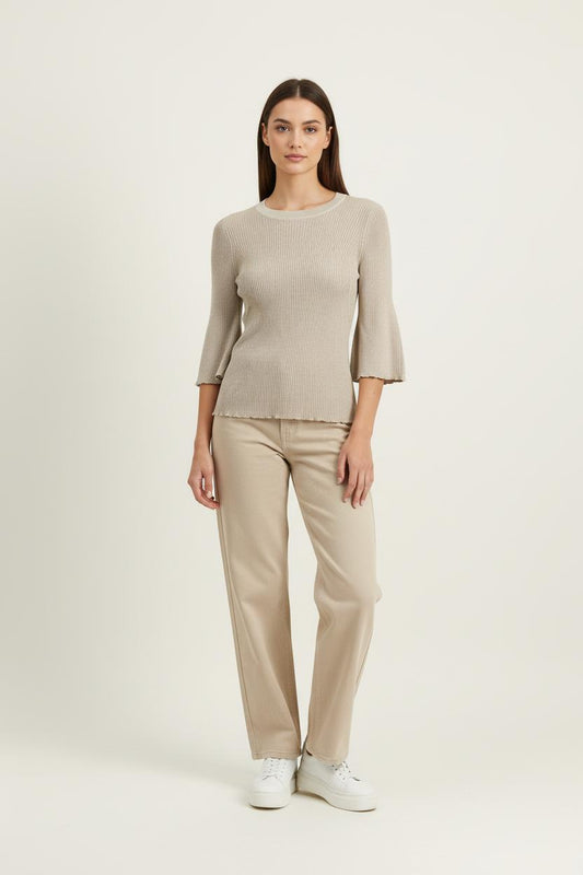 Tee Shirt Beige - Taille S/36