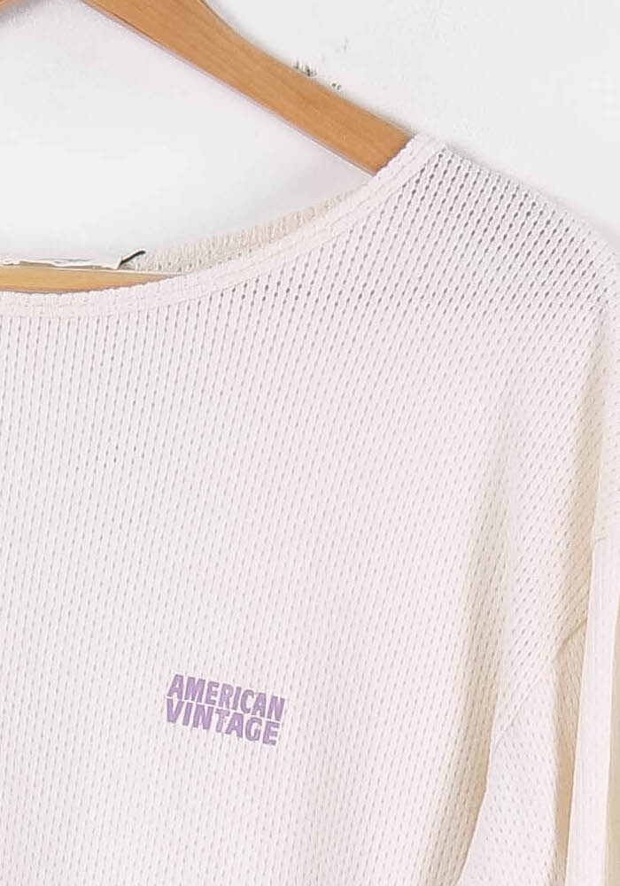 Tee-shirt Manches Longues Beige - Taille M/38