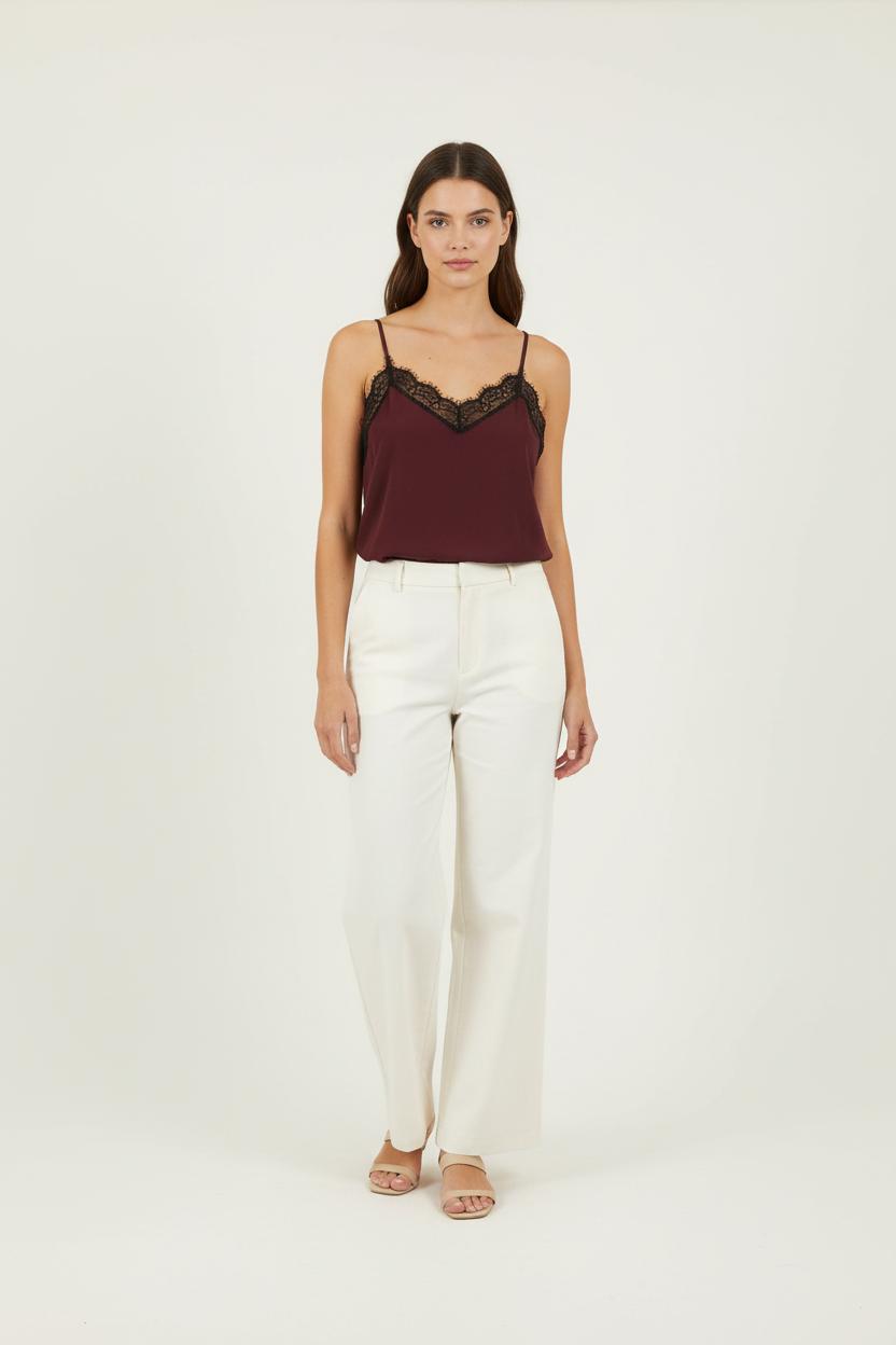 Caraco Bordeaux et Noir - Taille M/38