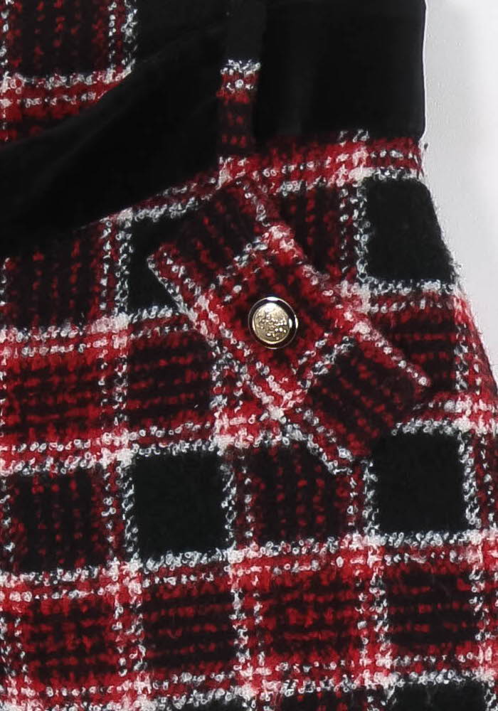 Short Écossais Rouge et Noir - Taille L/40