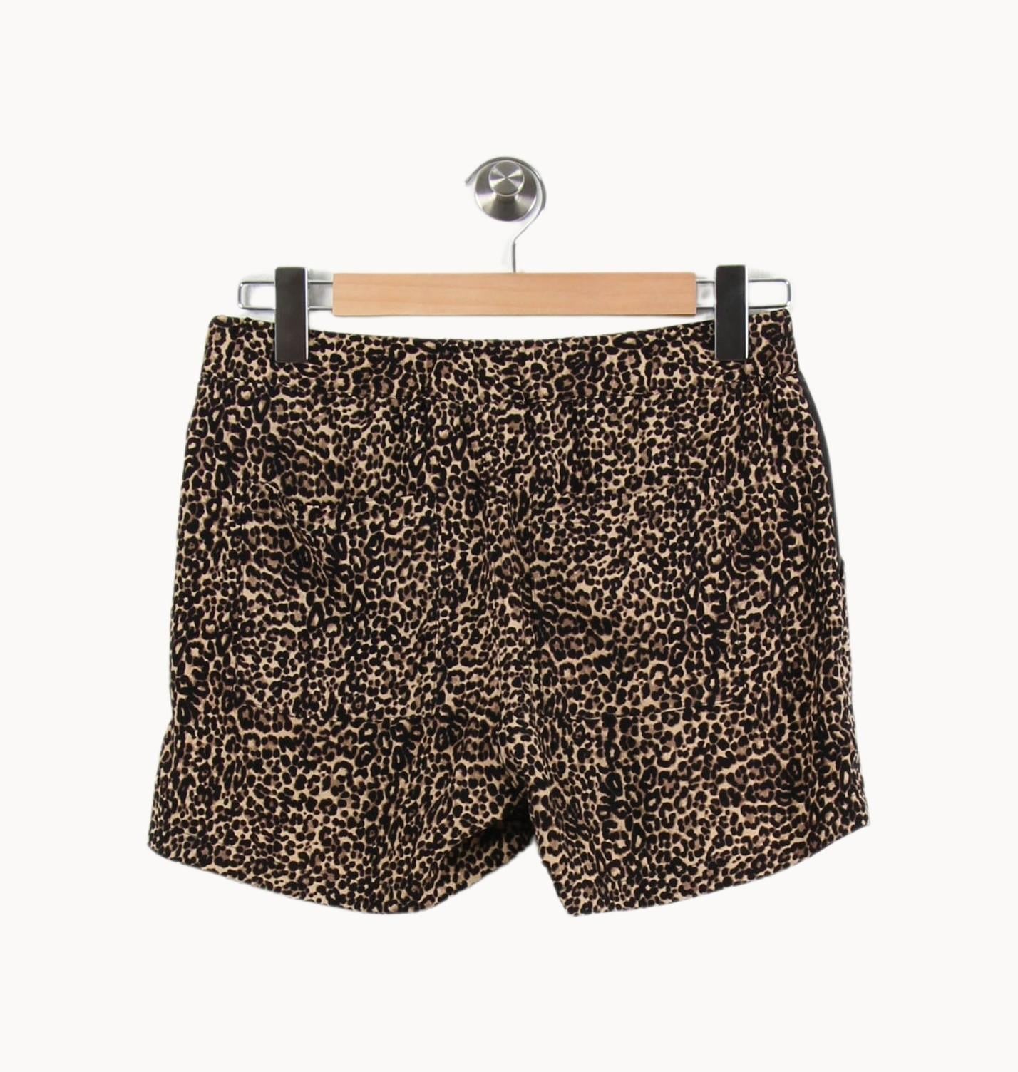 Short Léopard Marron et Noir - Taille S/36