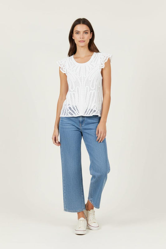 Top Blanc - Taille L/40