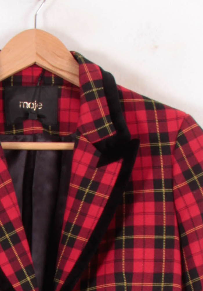 Veste Tailleur Rouge et Noire - Taille S/36