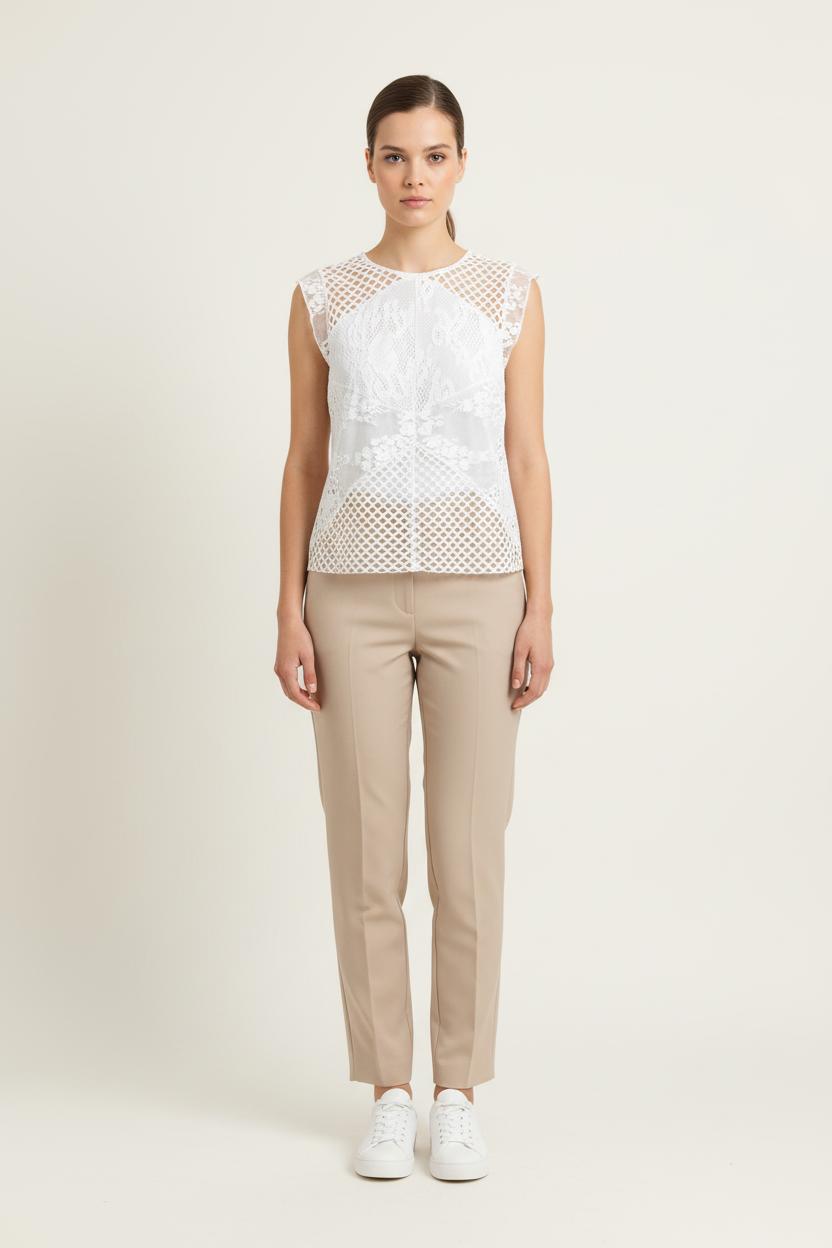 Blouse Dentelle Blanche - Taille M/38