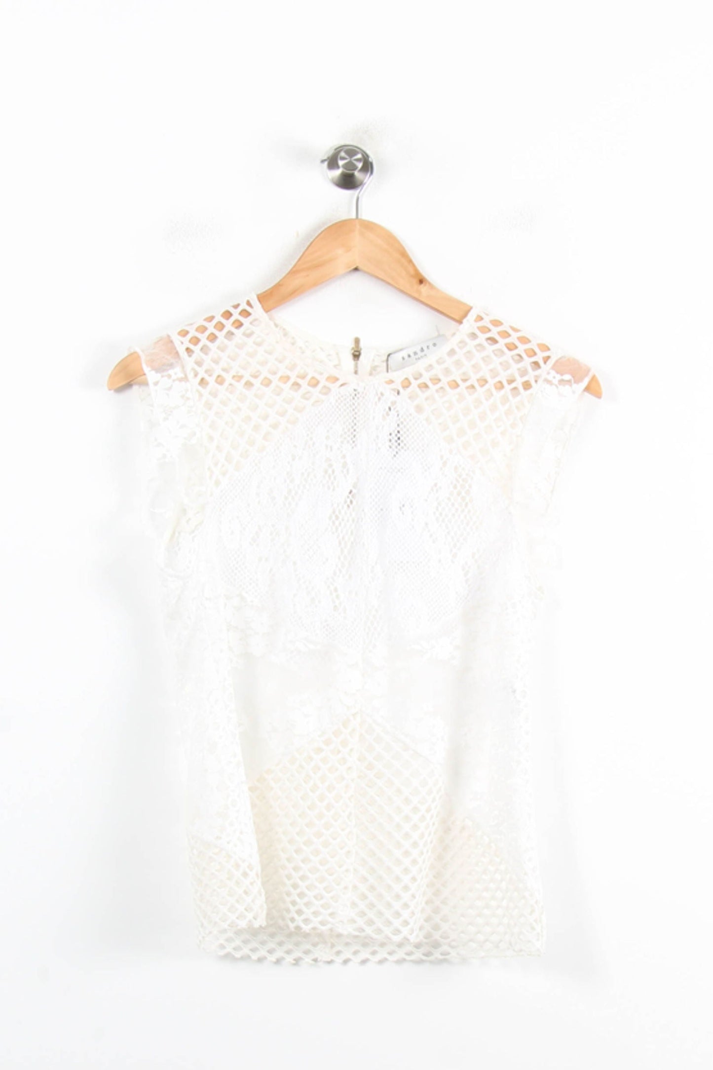 Blouse Dentelle Blanche - Taille M/38