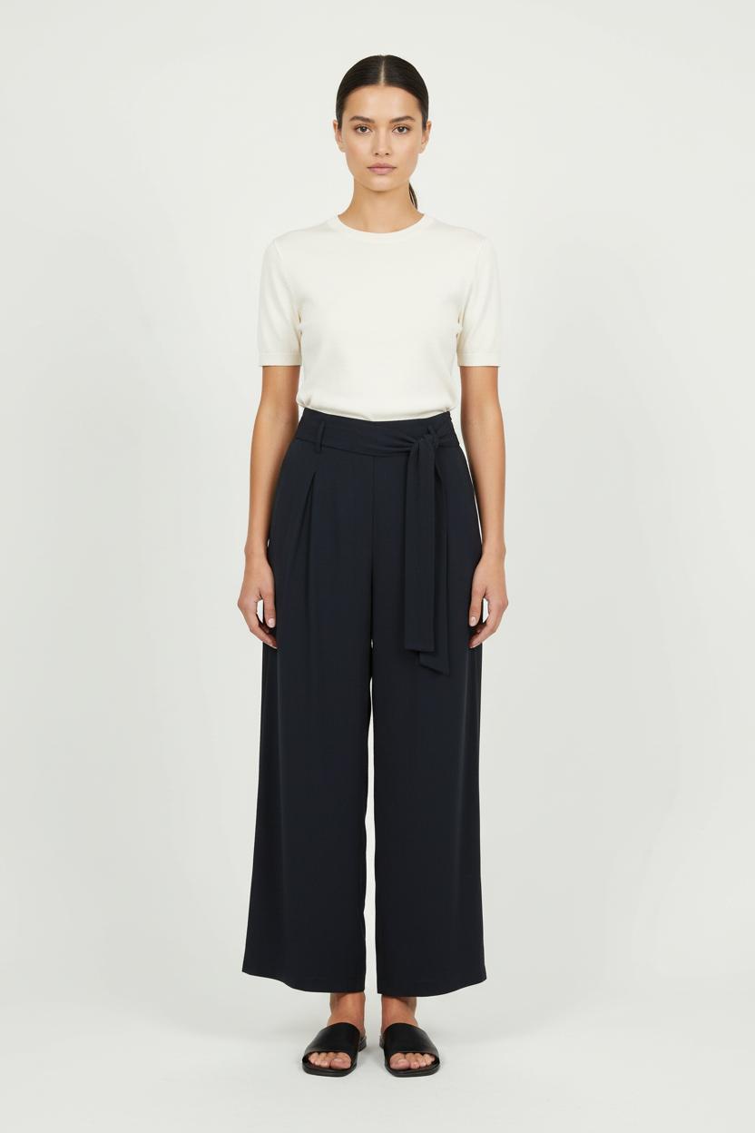 Pantalon Large Noir - Taille L/40