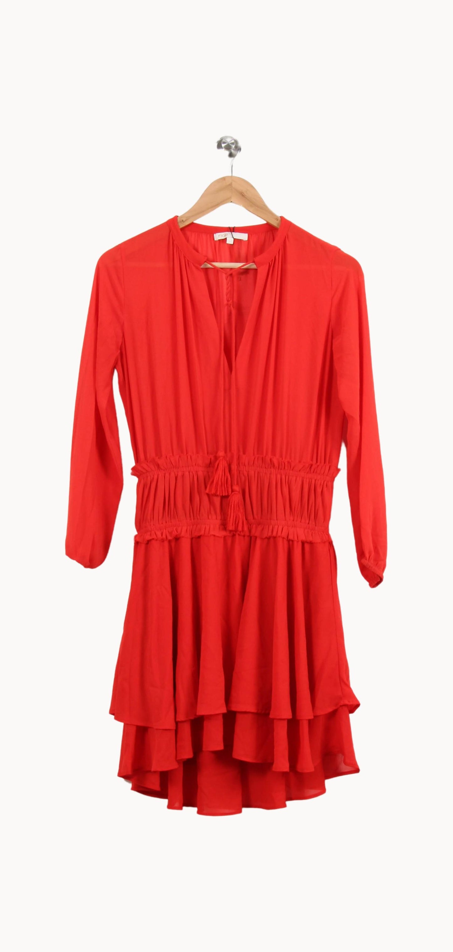 Robe Volantée Rouge - Taille S/36