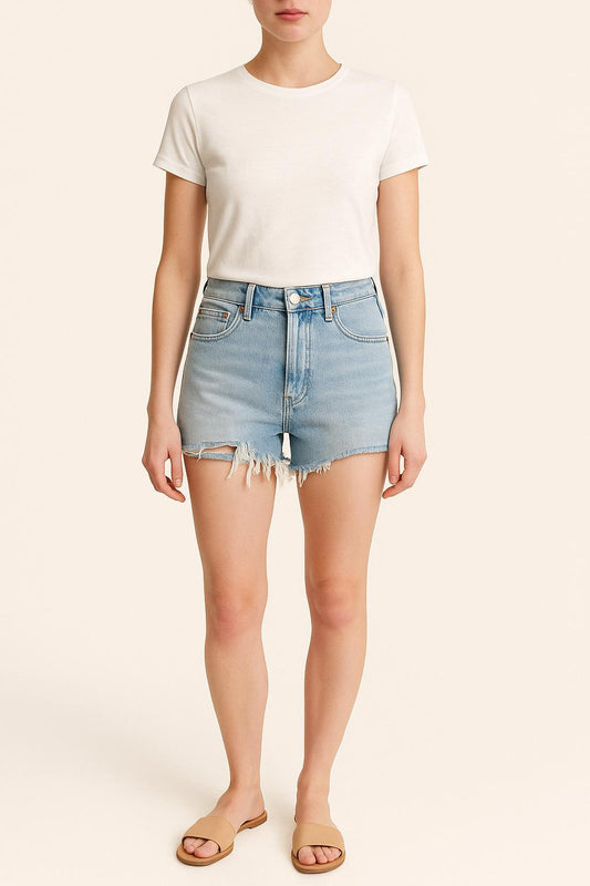 Short en Jean Bleu - Taille XS/34