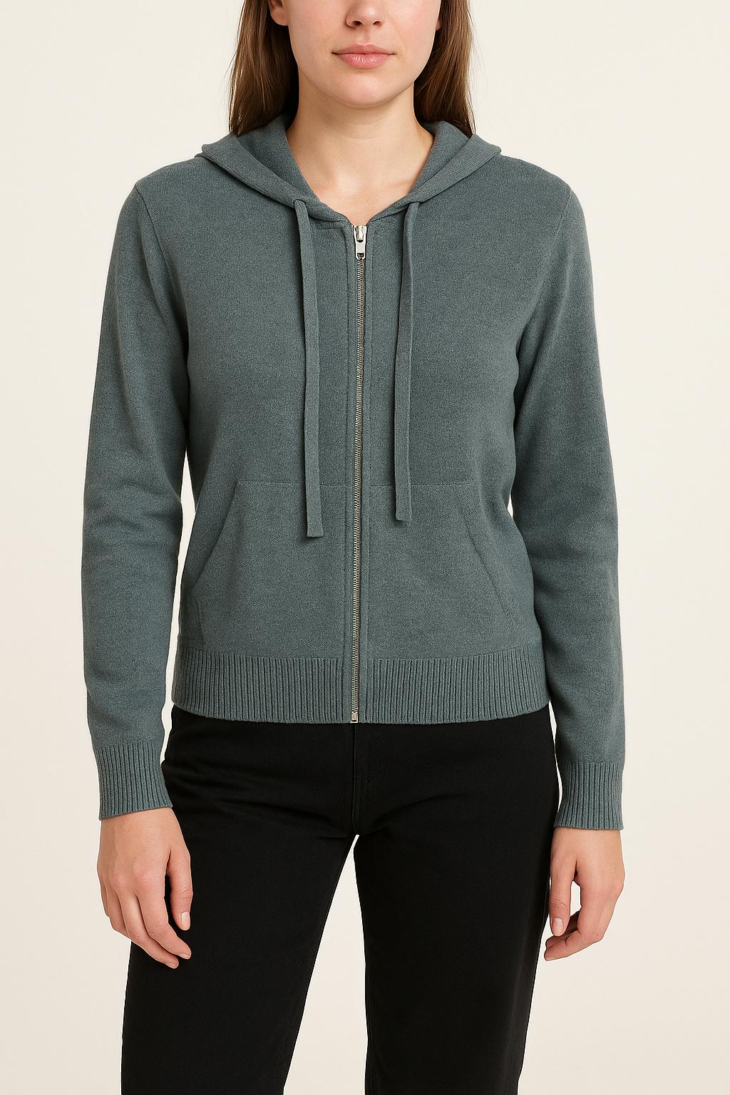 Sweat à Capuche Vert - Taille M/38