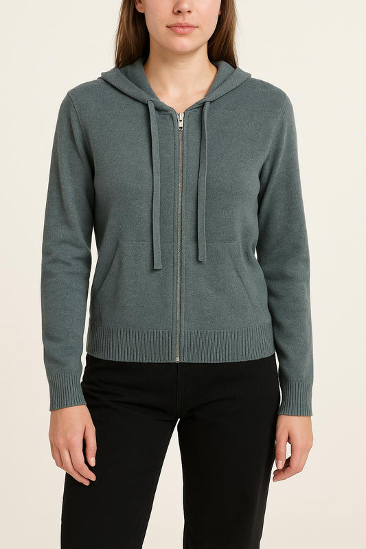 Sweat à Capuche Vert - Taille M/38