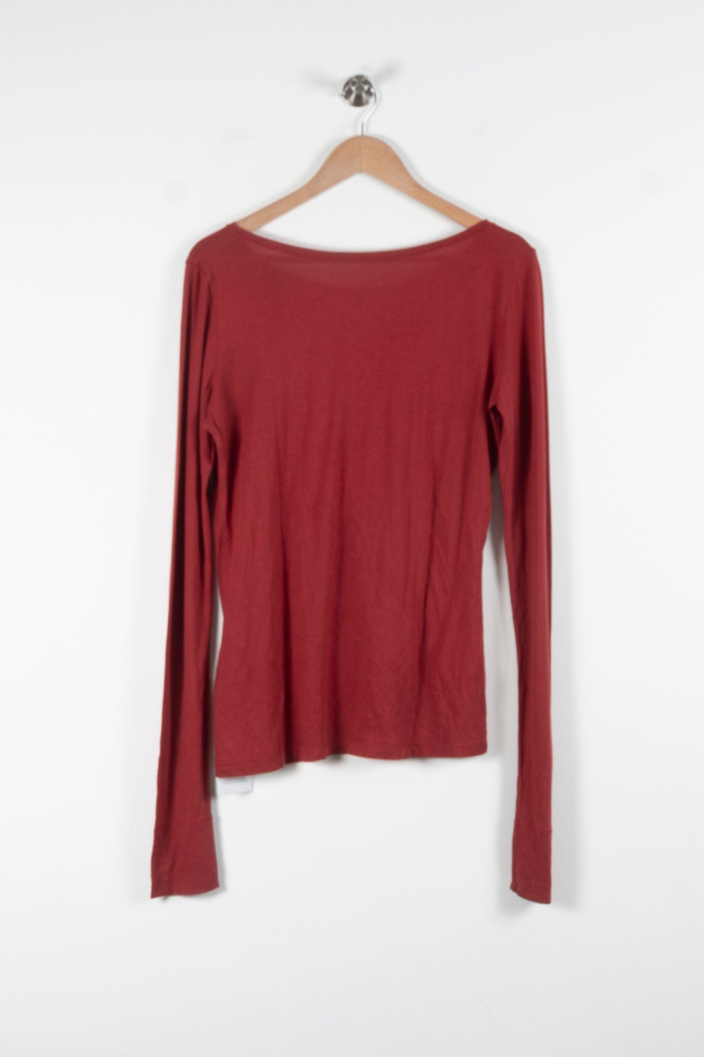 Tee-shirt Manches Longues Bordeaux - Taille L/40