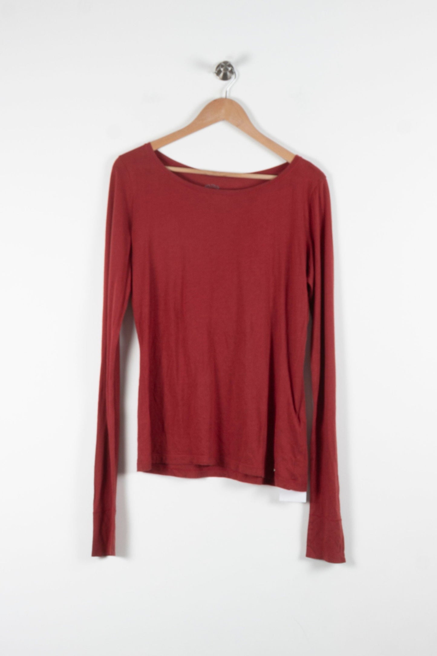 Tee-shirt Manches Longues Bordeaux - Taille L/40