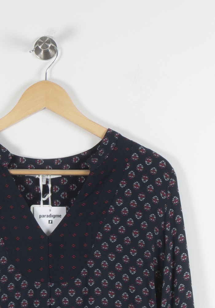 Tunique Bleu marine et Rouge - Taille L/40