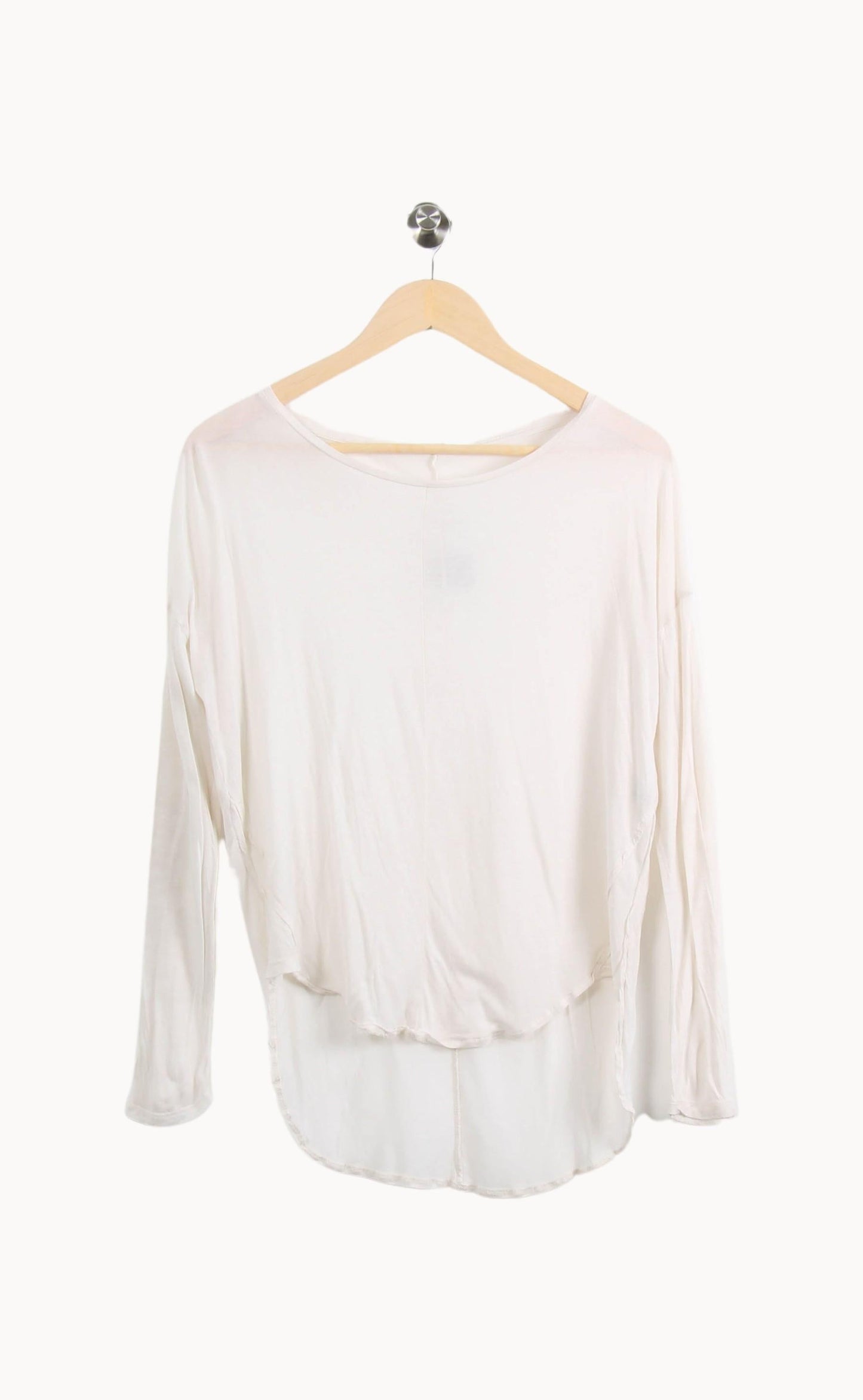 Tee-shirt Manches Longues Blanc - Taille XS/34
