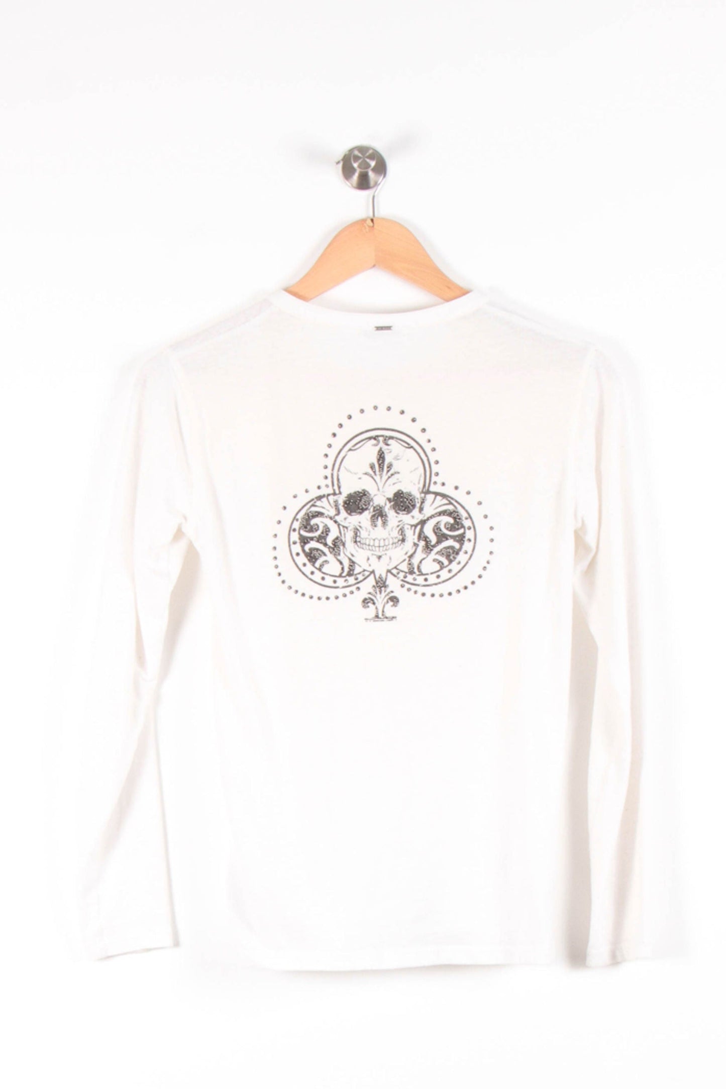 Tee-shirt Manches Longues Blanc - Taille XS/34