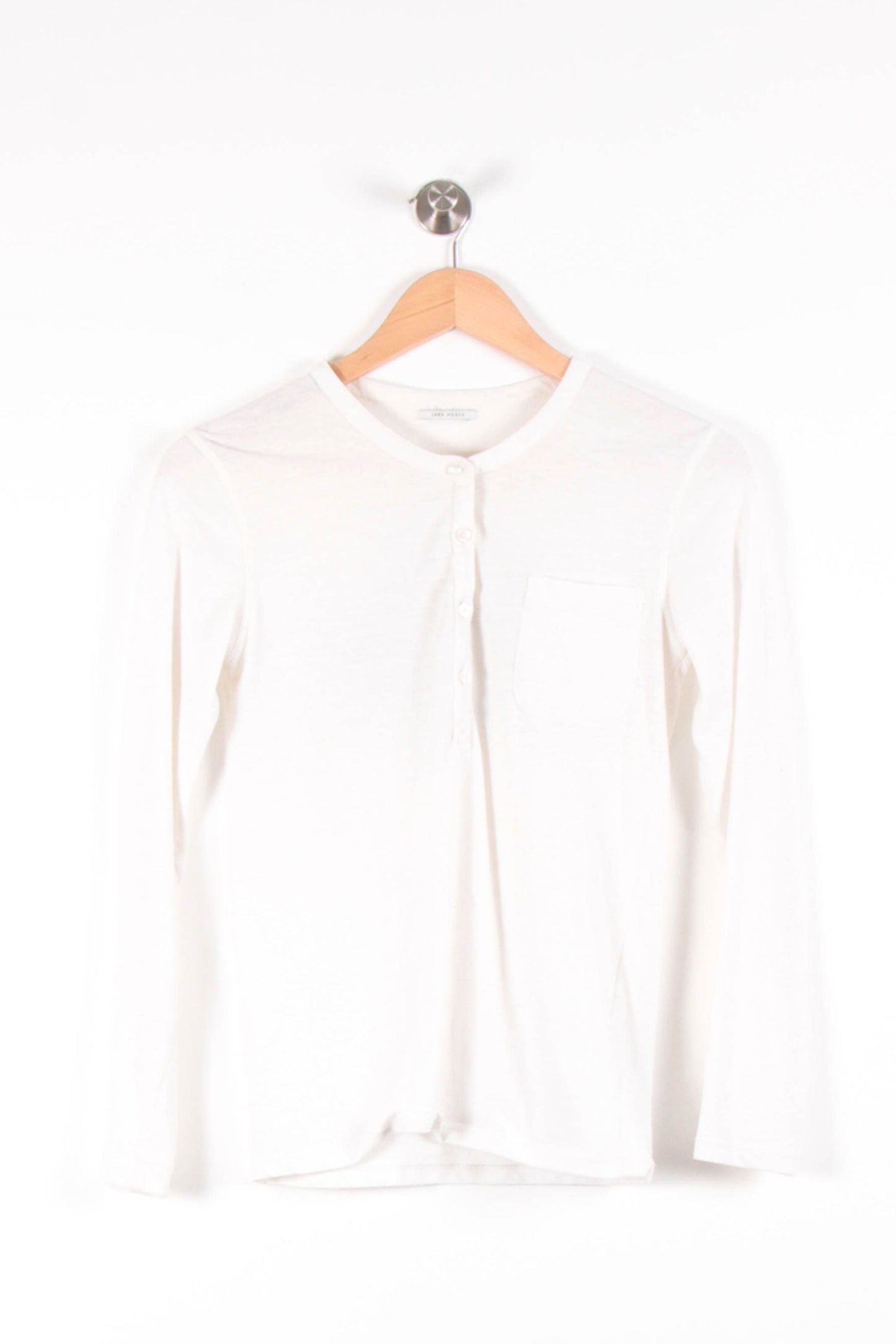 Tee-shirt Manches Longues Blanc - Taille XS/34